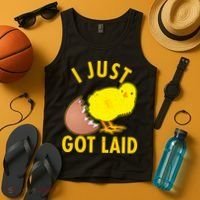 Funny I Just Got Laid Tank Top thumb 4