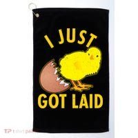 Funny I Just Got Laid Golf Towel thumb 0