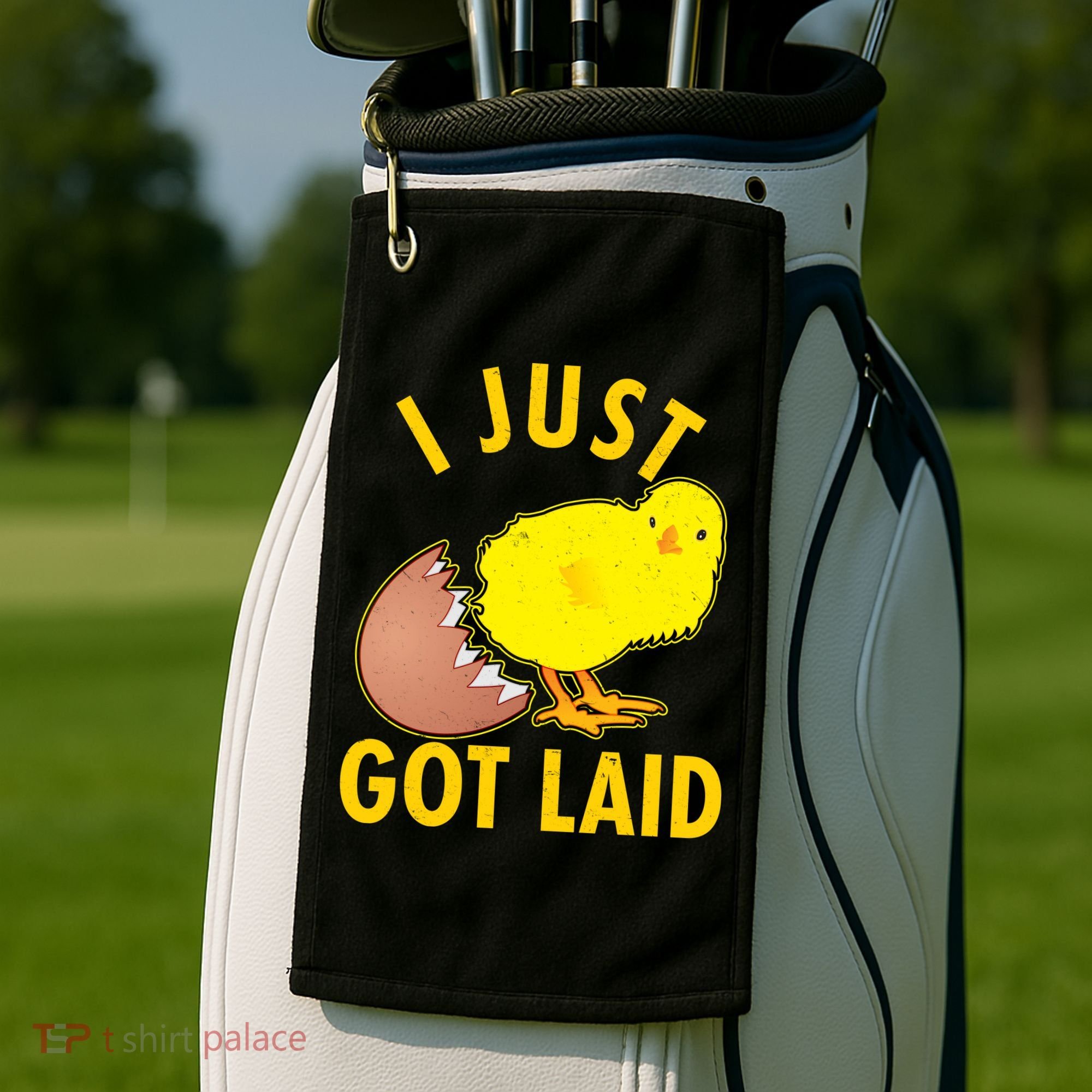 Funny I Just Got Laid Golf Towel