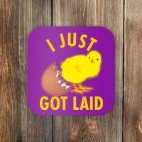 Funny I Just Got Laid Coaster thumb 0