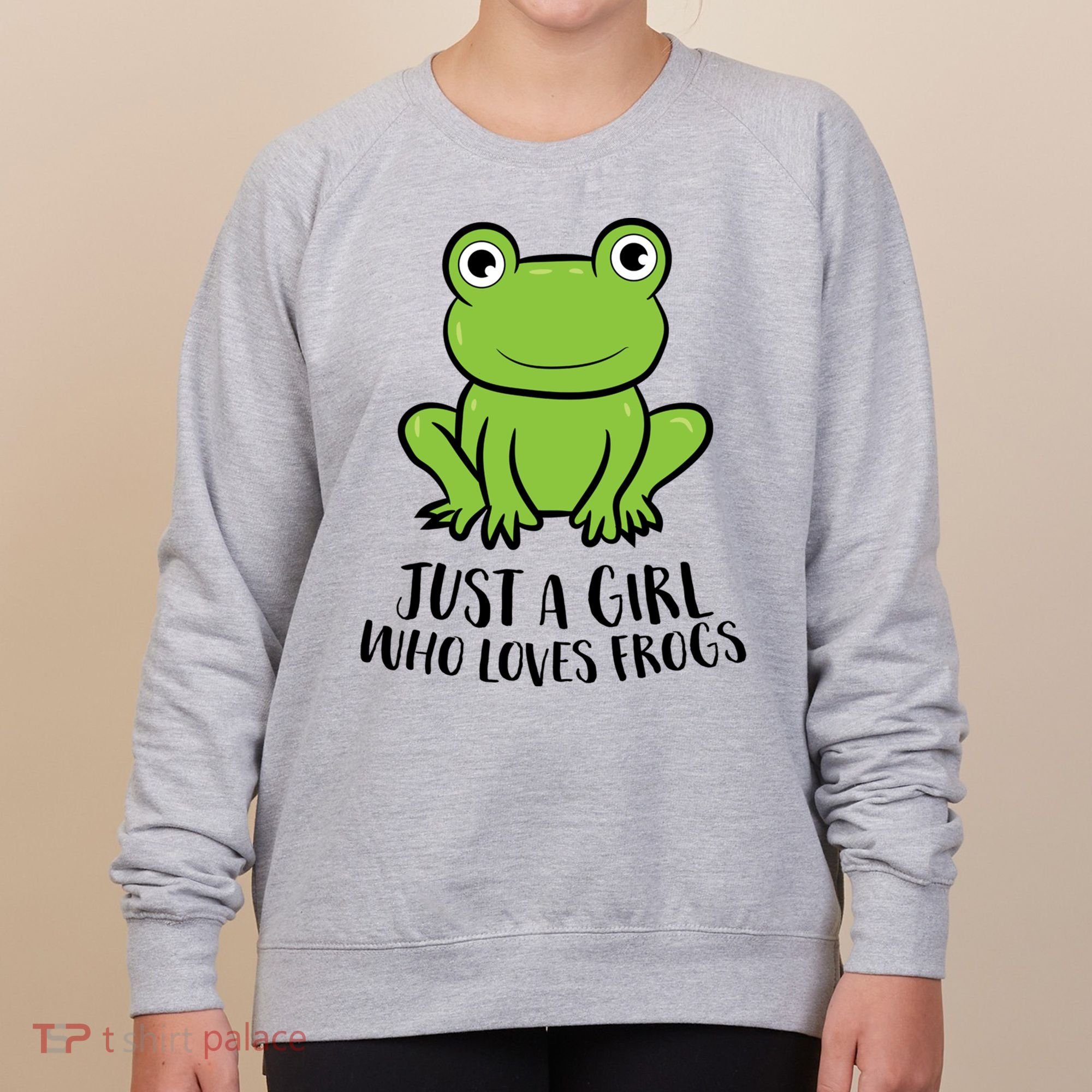 Frog I Just Really Like Frogs Funny Frog Lovers Gift Women's Sweatshirt