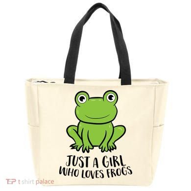 Frog I Just Really Like Frogs Funny Frog Lovers Gift Tote Bag