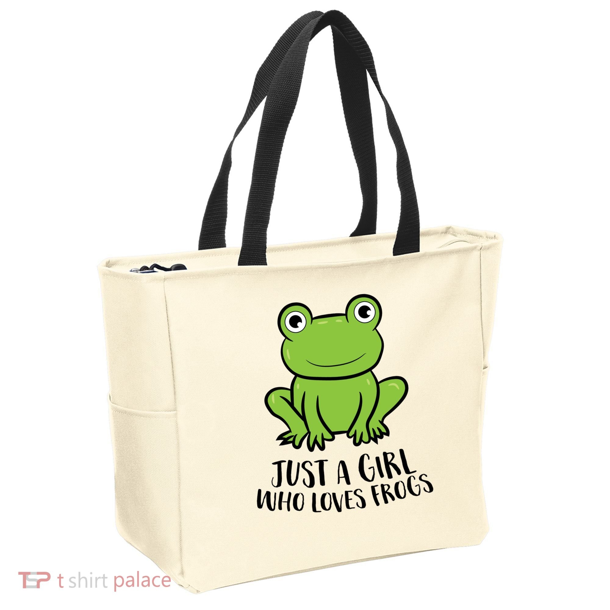 Frog I Just Really Like Frogs Funny Frog Lovers Gift Tote Bag