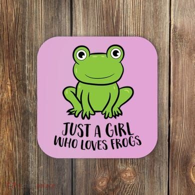 Frog I Just Really Like Frogs Funny Frog Lovers Gift Coaster