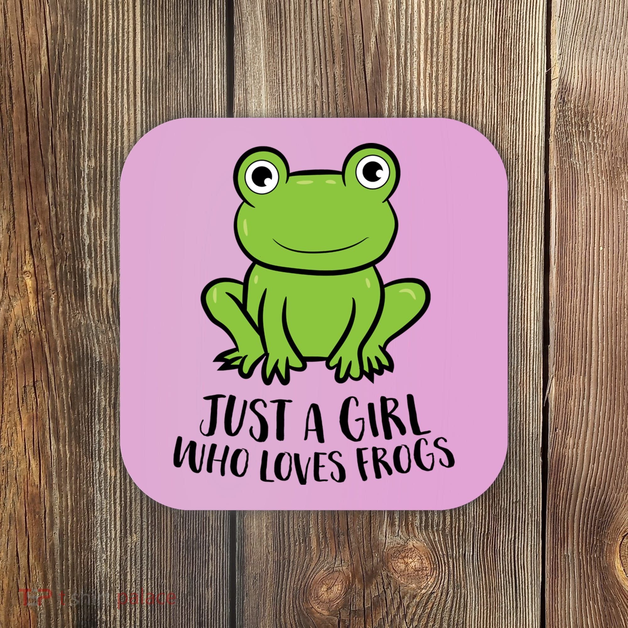 Frog I Just Really Like Frogs Funny Frog Lovers Gift Coaster