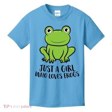 Frog I Just Really Like Frogs Funny Frog Lovers Gift Kids T-Shirt