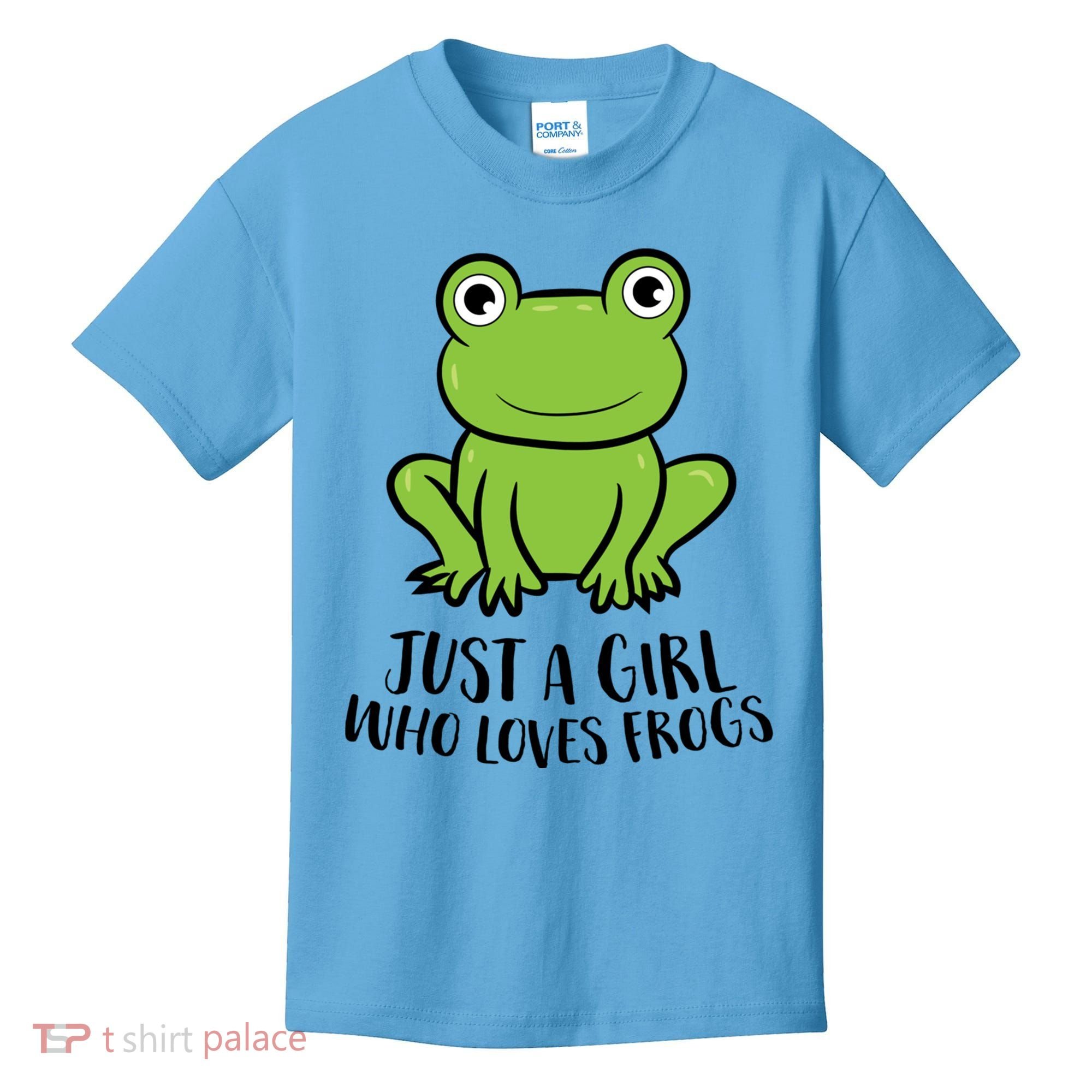 Frog I Just Really Like Frogs Funny Frog Lovers Gift Kids T-Shirt