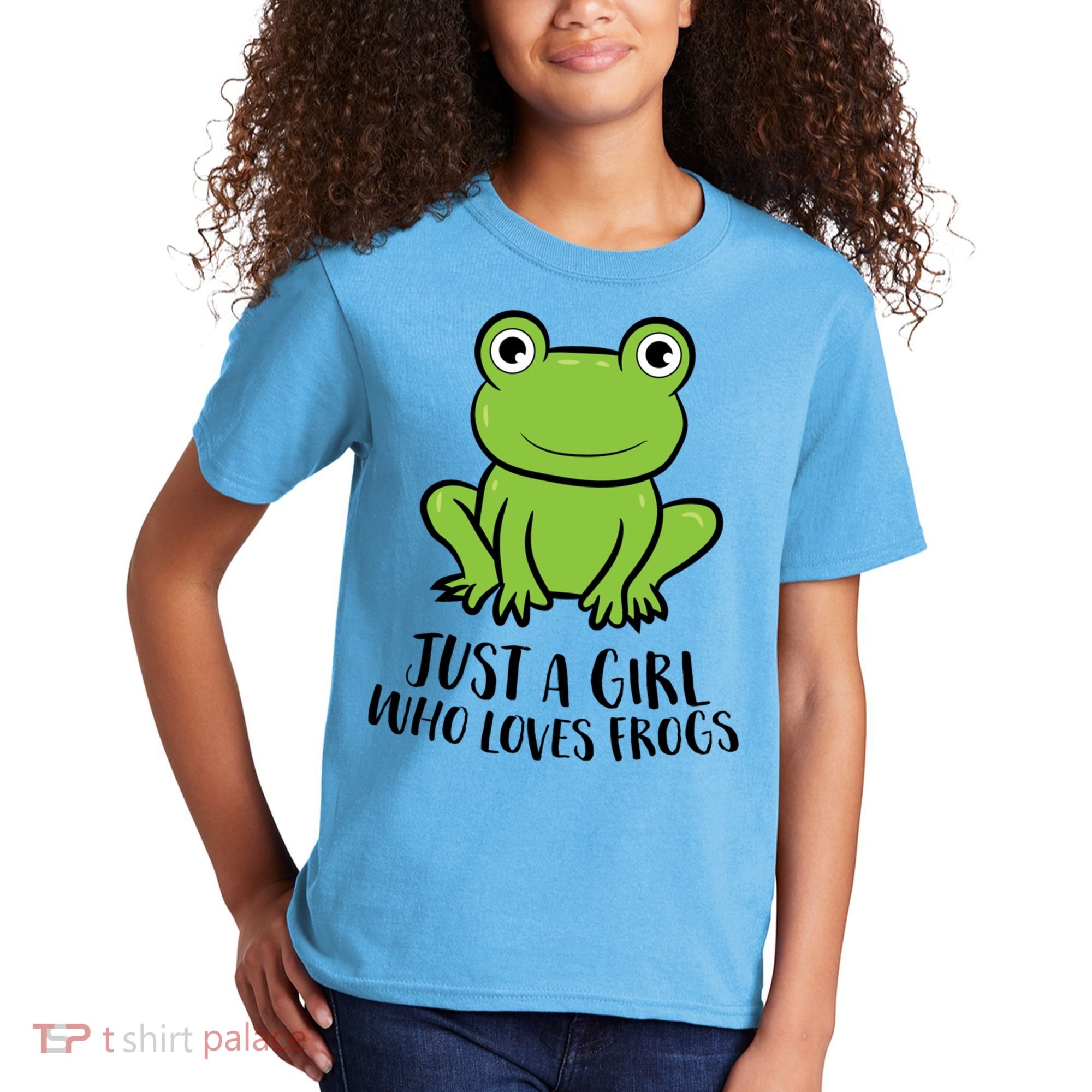 Frog I Just Really Like Frogs Funny Frog Lovers Gift Kids T-Shirt
