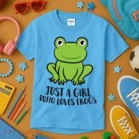 Frog I Just Really Like Frogs Funny Frog Lovers Gift Kids T-Shirt thumb 3