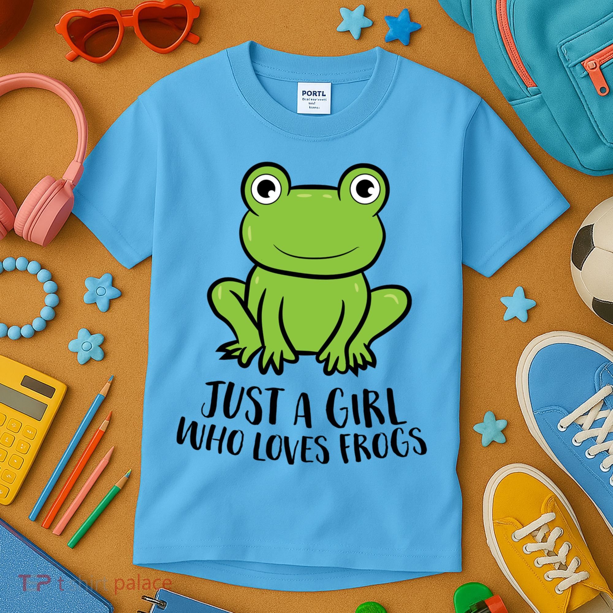 Frog I Just Really Like Frogs Funny Frog Lovers Gift Kids T-Shirt