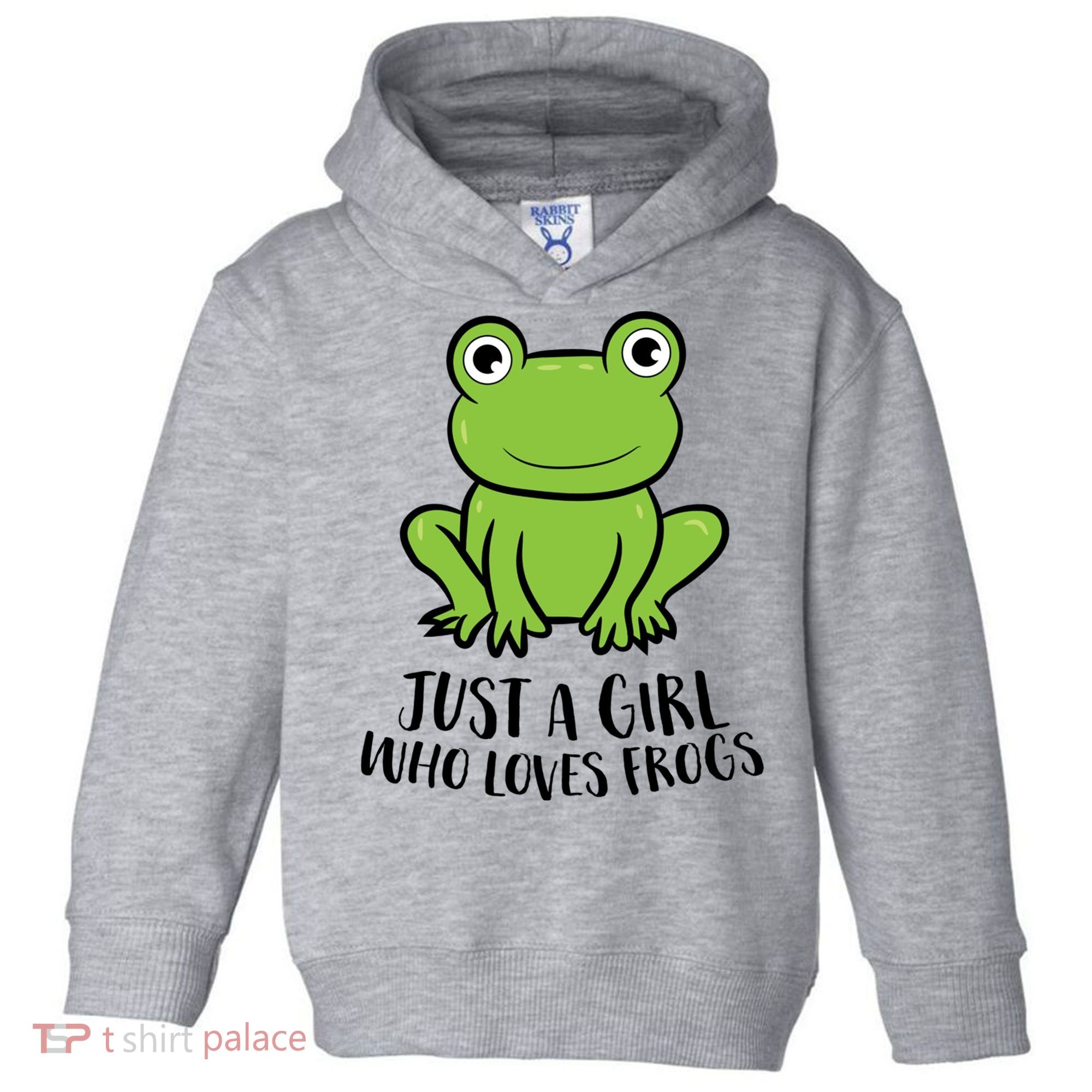 Frog I Just Really Like Frogs Funny Frog Lovers Gift Toddler Hoodie