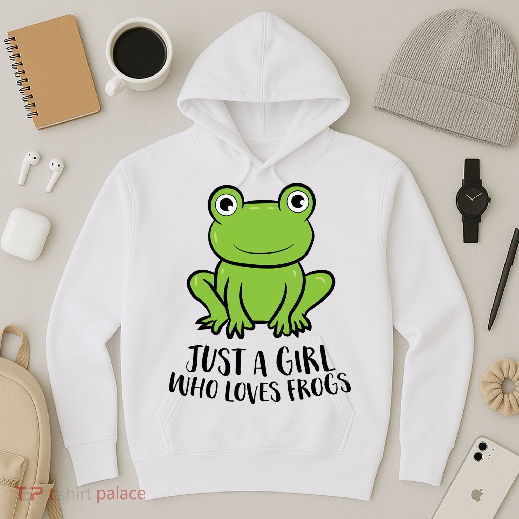 Frog I Just Really Like Frogs Funny Frog Lovers Gift Hoodie