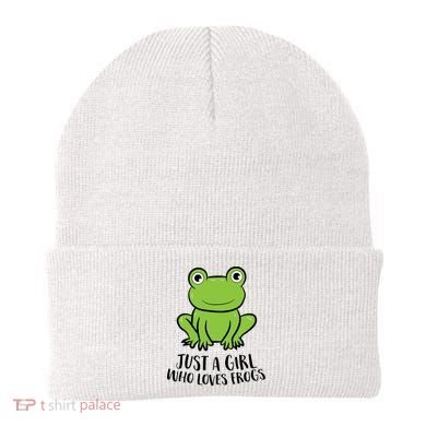 Frog I Just Really Like Frogs Funny Frog Lovers Gift Beanie