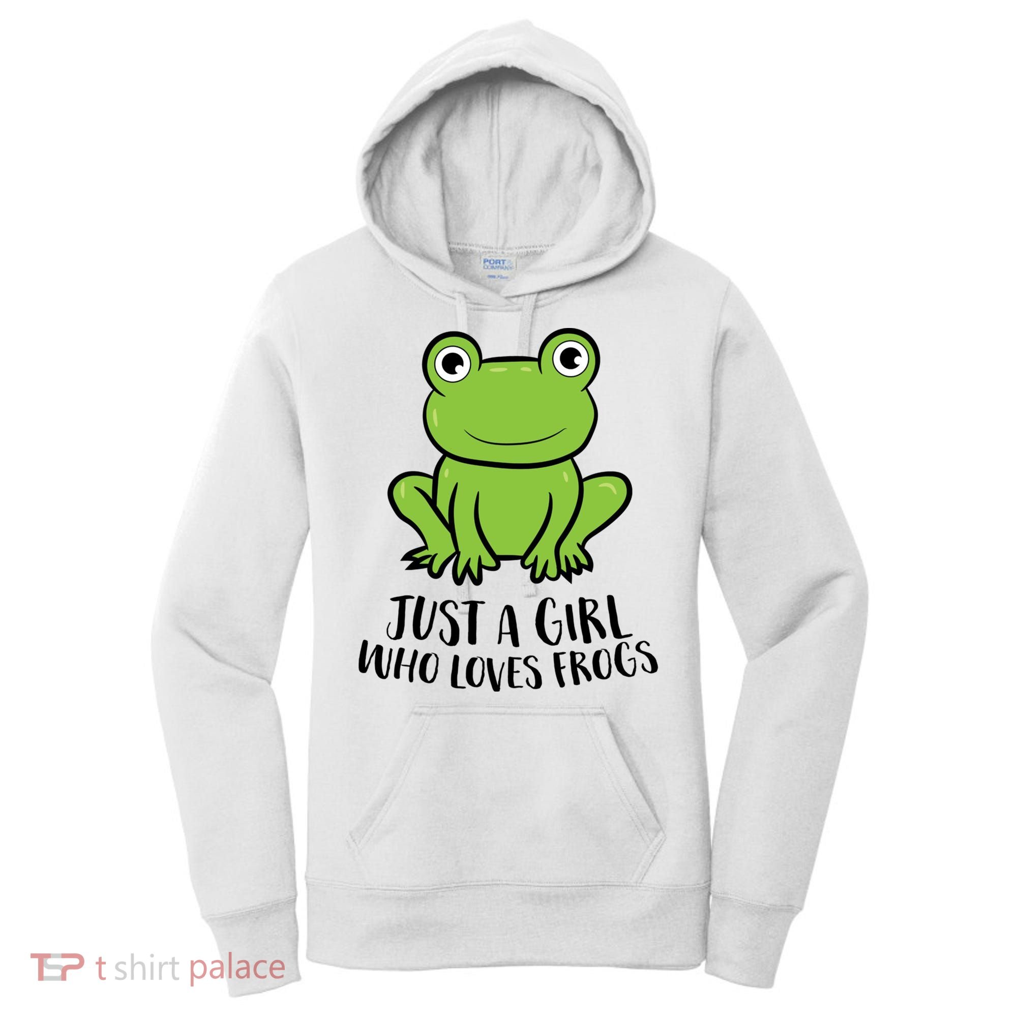 Frog I Just Really Like Frogs Funny Frog Lovers Gift Women's Hoodie