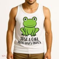 Frog I Just Really Like Frogs Funny Frog Lovers Gift Tank Top thumb 3
