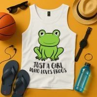 Frog I Just Really Like Frogs Funny Frog Lovers Gift Tank Top thumb 4