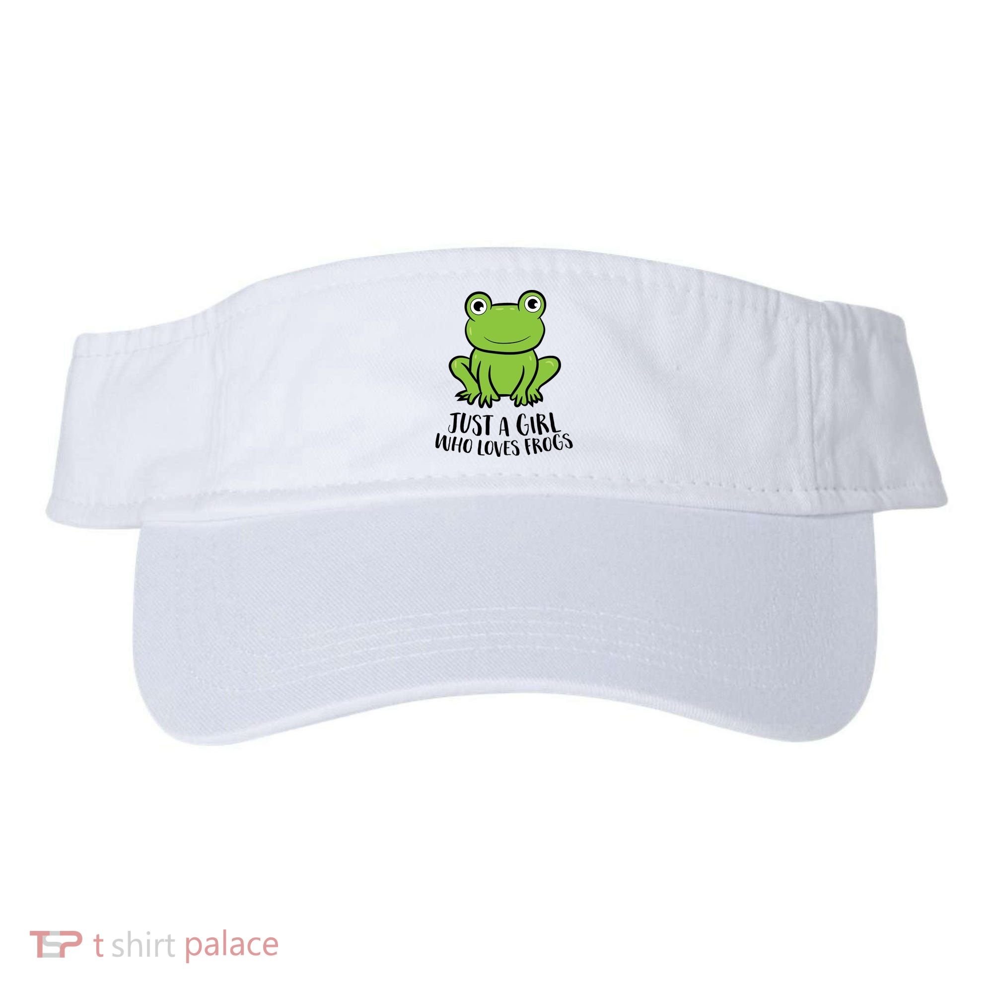 Frog I Just Really Like Frogs Funny Frog Lovers Gift Visor