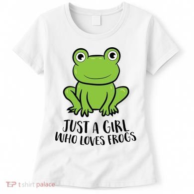 Frog I Just Really Like Frogs Funny Frog Lovers Gift Women's T-Shirt