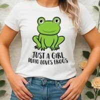 Frog I Just Really Like Frogs Funny Frog Lovers Gift Women's T-Shirt thumb 2