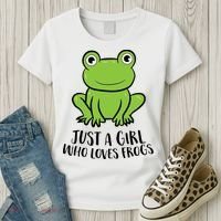 Frog I Just Really Like Frogs Funny Frog Lovers Gift Women's T-Shirt thumb 3