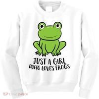Frog I Just Really Like Frogs Funny Frog Lovers Gift Kids Sweatshirt thumb 0
