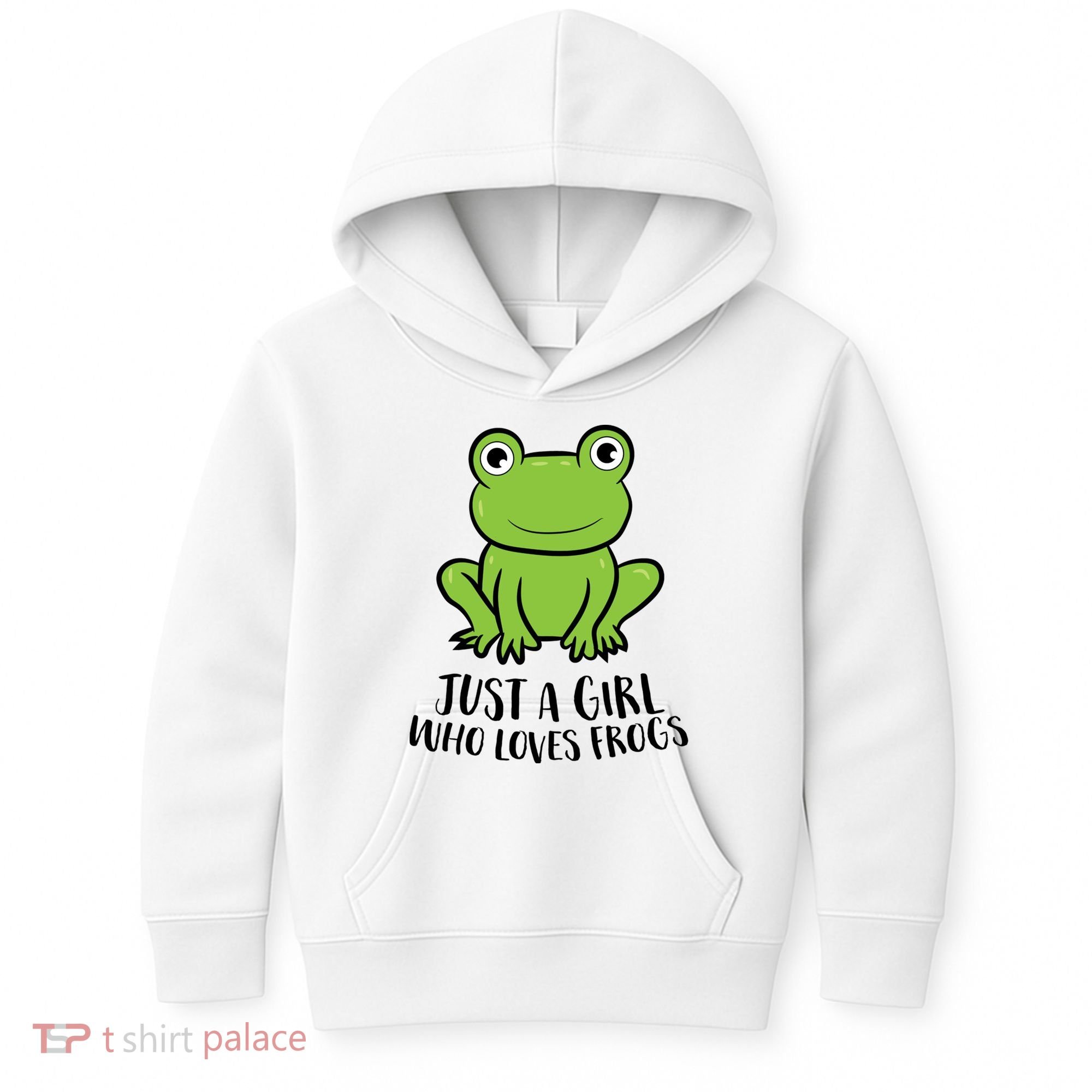 Frog I Just Really Like Frogs Funny Frog Lovers Gift Kids Hoodie