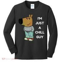 Funny IM Just A Chill Guy Meme Kids Long Sleeve Shirt thumb 0