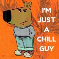 Funny IM Just A Chill Guy Meme Kati Licensed 12" Camo Cuffed Beanie thumb 2