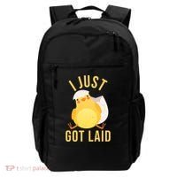Funny I Just Got Laid Chick Backpack thumb 0