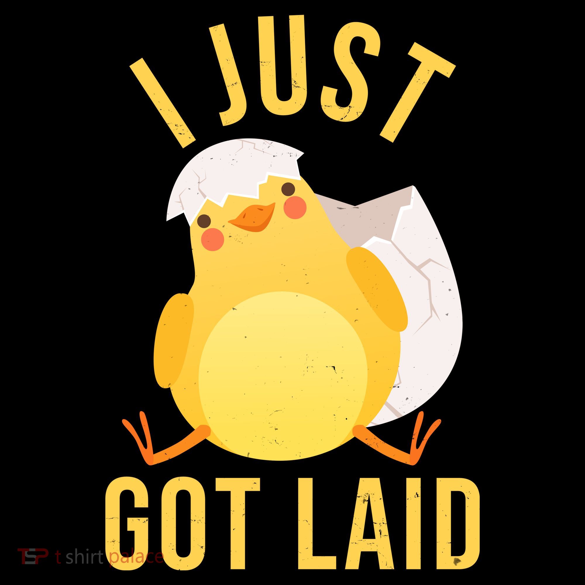 Funny I Just Got Laid Chick Ornament