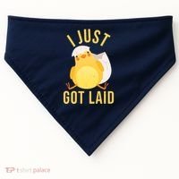 Funny I Just Got Laid Chick USA-Made Doggie Bandana thumb 0