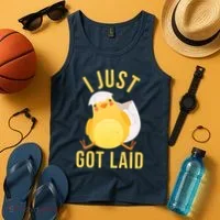 Funny I Just Got Laid Chick Tank Top thumb 4