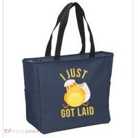 Funny I Just Got Laid Chick Tote Bag thumb 2