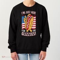 Funny IM Just Here For The Glizzies Women's Sweatshirt thumb 0