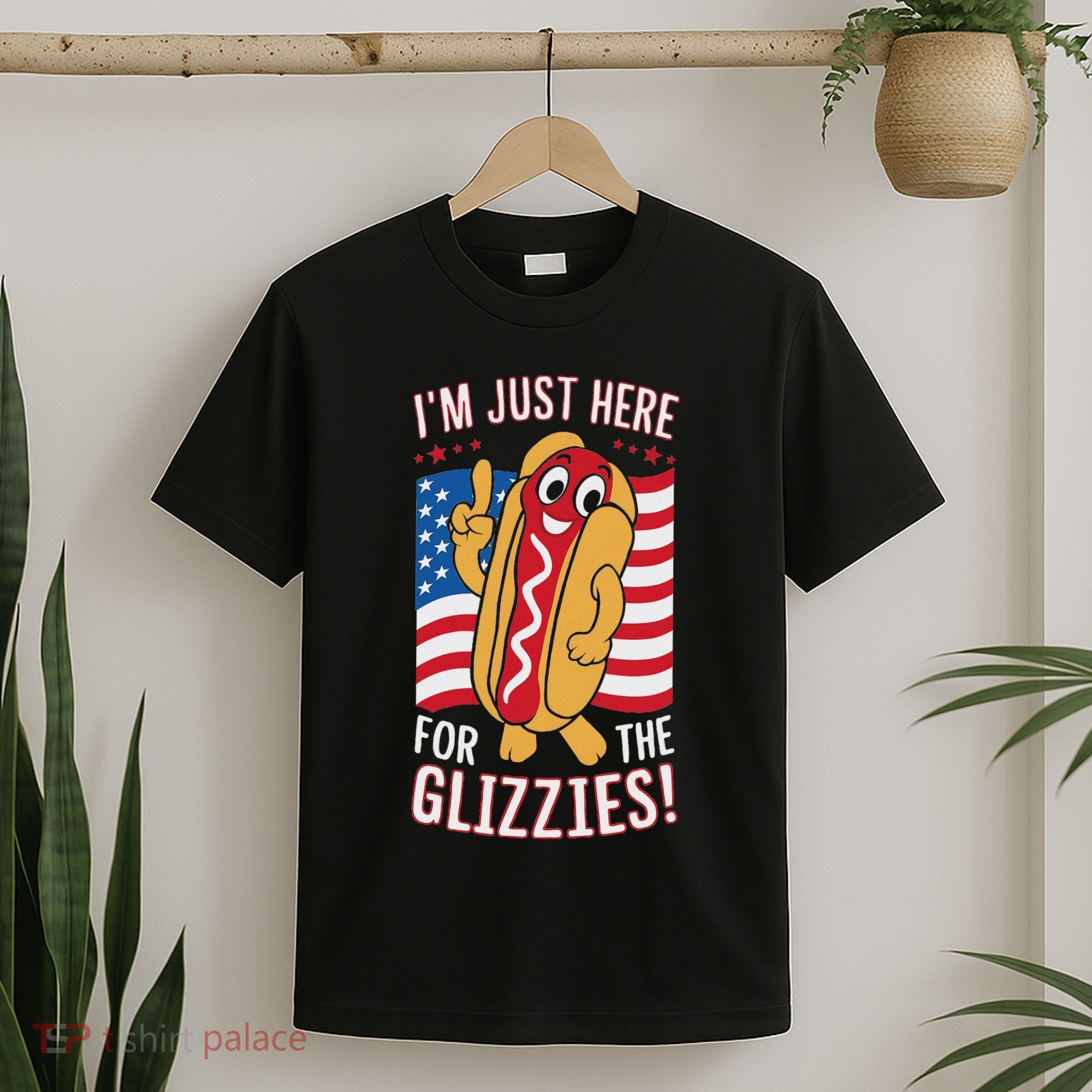Funny IM Just Here For The Glizzies T-Shirt