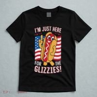 Funny IM Just Here For The Glizzies T-Shirt thumb 5