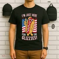 Funny IM Just Here For The Glizzies T-Shirt thumb 6