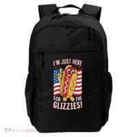 Funny IM Just Here For The Glizzies Backpack thumb 0