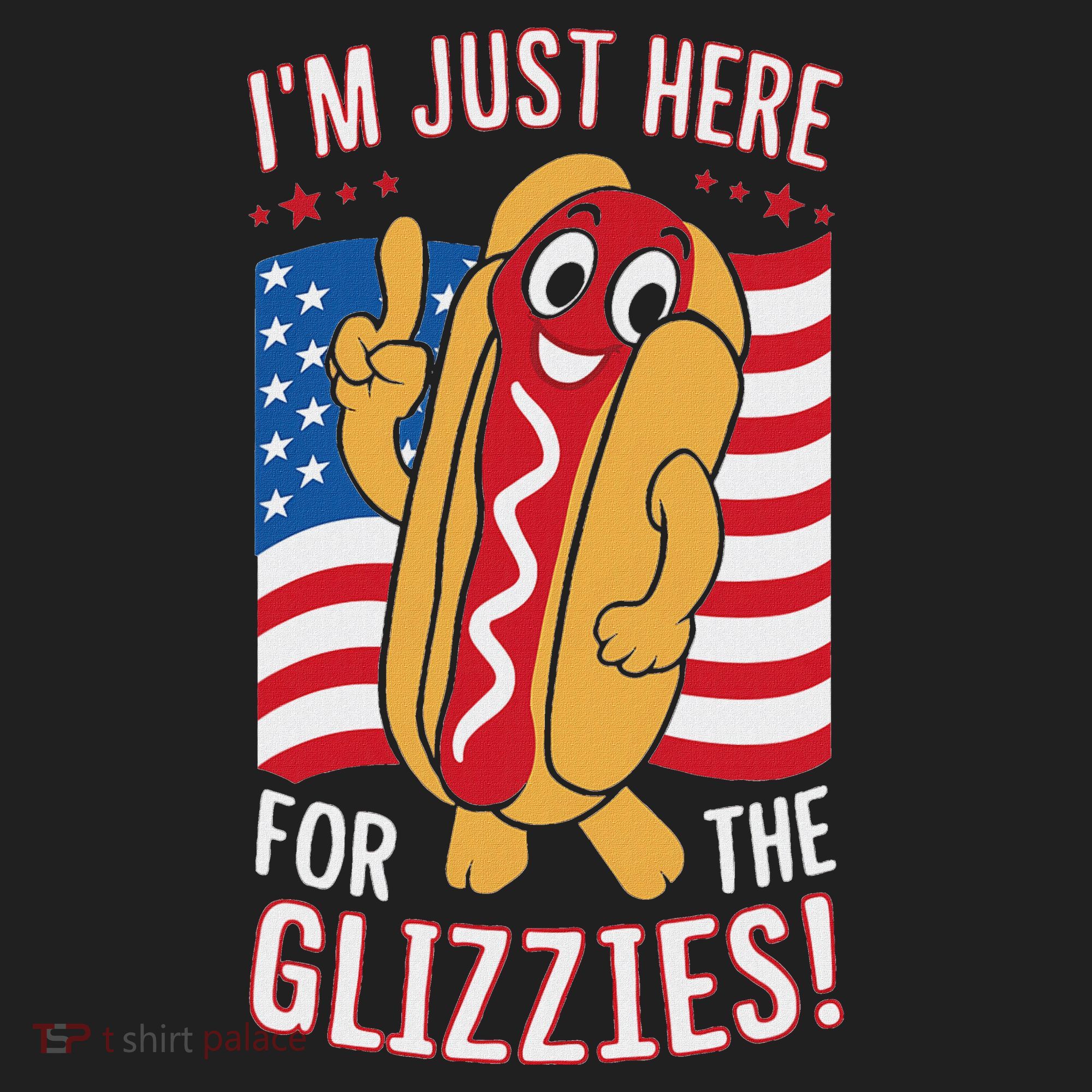 Funny IM Just Here For The Glizzies Beanie