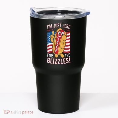 Funny IM Just Here For The Glizzies Tumbler