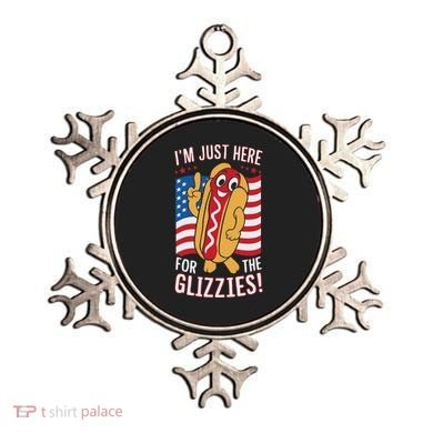 Funny IM Just Here For The Glizzies Ornament