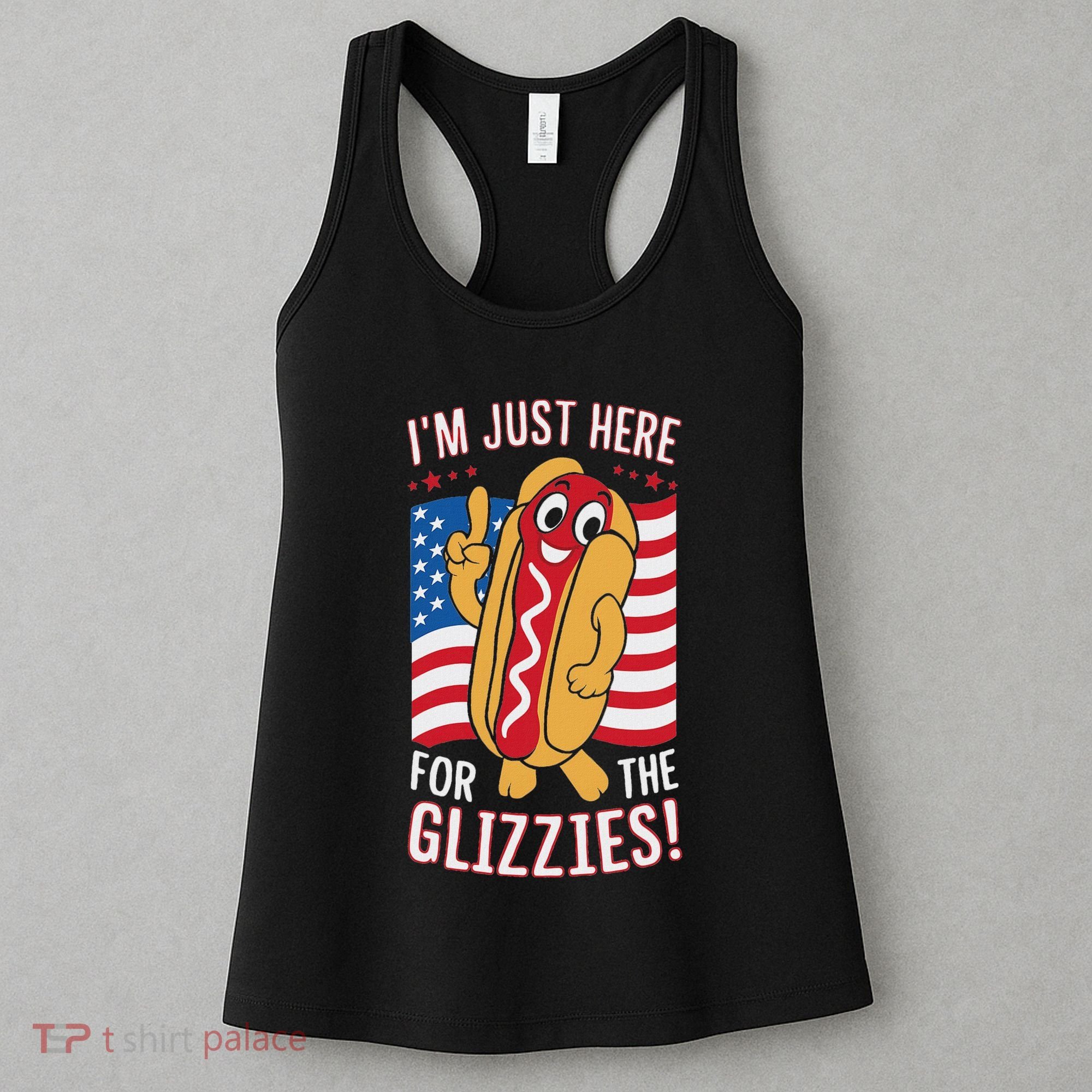 Funny IM Just Here For The Glizzies Women's Tank Top