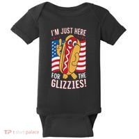 Funny IM Just Here For The Glizzies Baby Bodysuit thumb 0