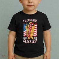 Funny IM Just Here For The Glizzies Toddler T-Shirt thumb 2