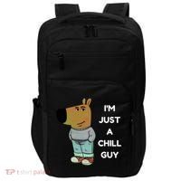 Funny IM Just A Chill Guy Meme Impact Tech Backpack thumb 0