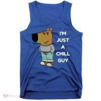 Funny IM Just A Chill Guy Meme Tank Top thumb 0