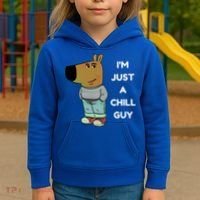 Funny IM Just A Chill Guy Meme Kids Hoodie thumb 3