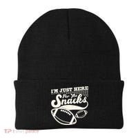 Funny I'm Just Here For The Snacks Beanie thumb 0