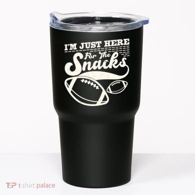 Funny I'm Just Here For The Snacks Tumbler
