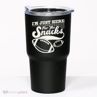 Funny I'm Just Here For The Snacks Tumbler thumb 0
